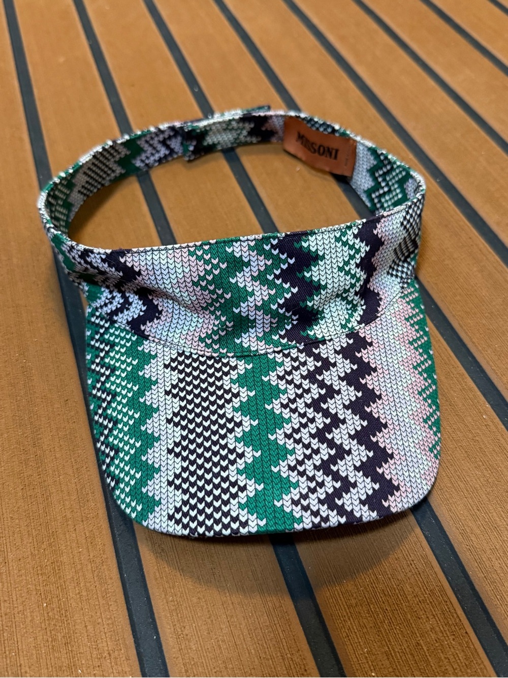 Missoni Geometric Adjustable Strap Visor